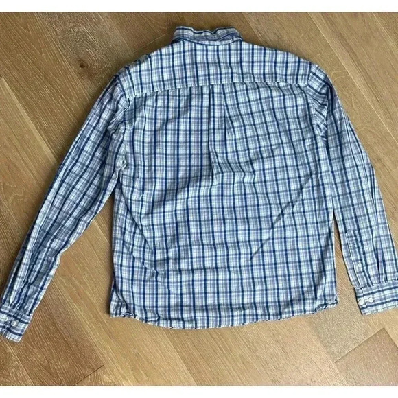 Johnnie-O Hanging Out Plaid Check Long Sleeve Button Up Men's Size L Large Sport - Picture 5 of 9